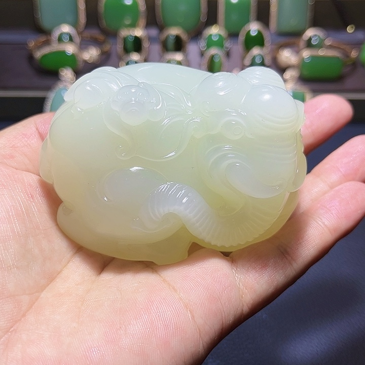 和田玉把件未镶嵌沧**明