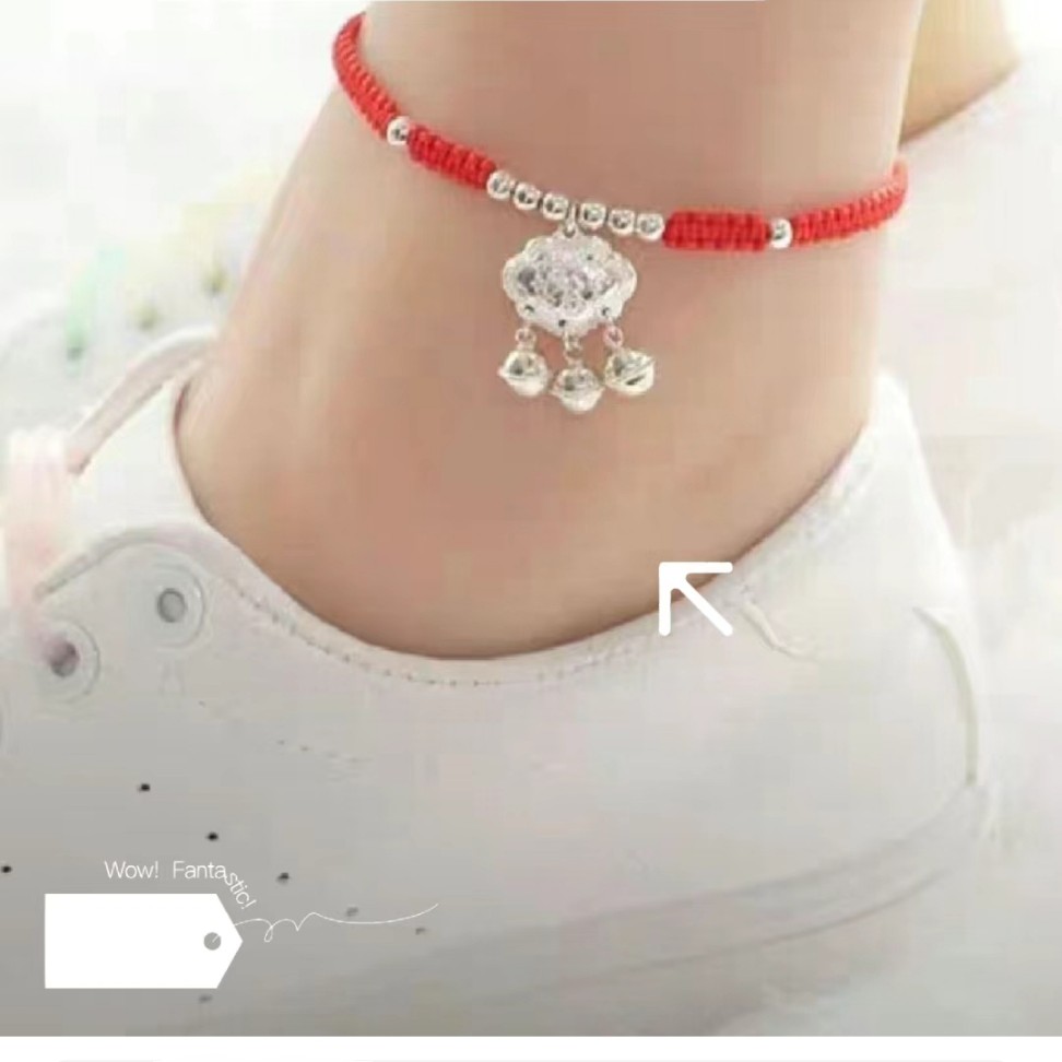 足银银制品 脚链DIY足银999