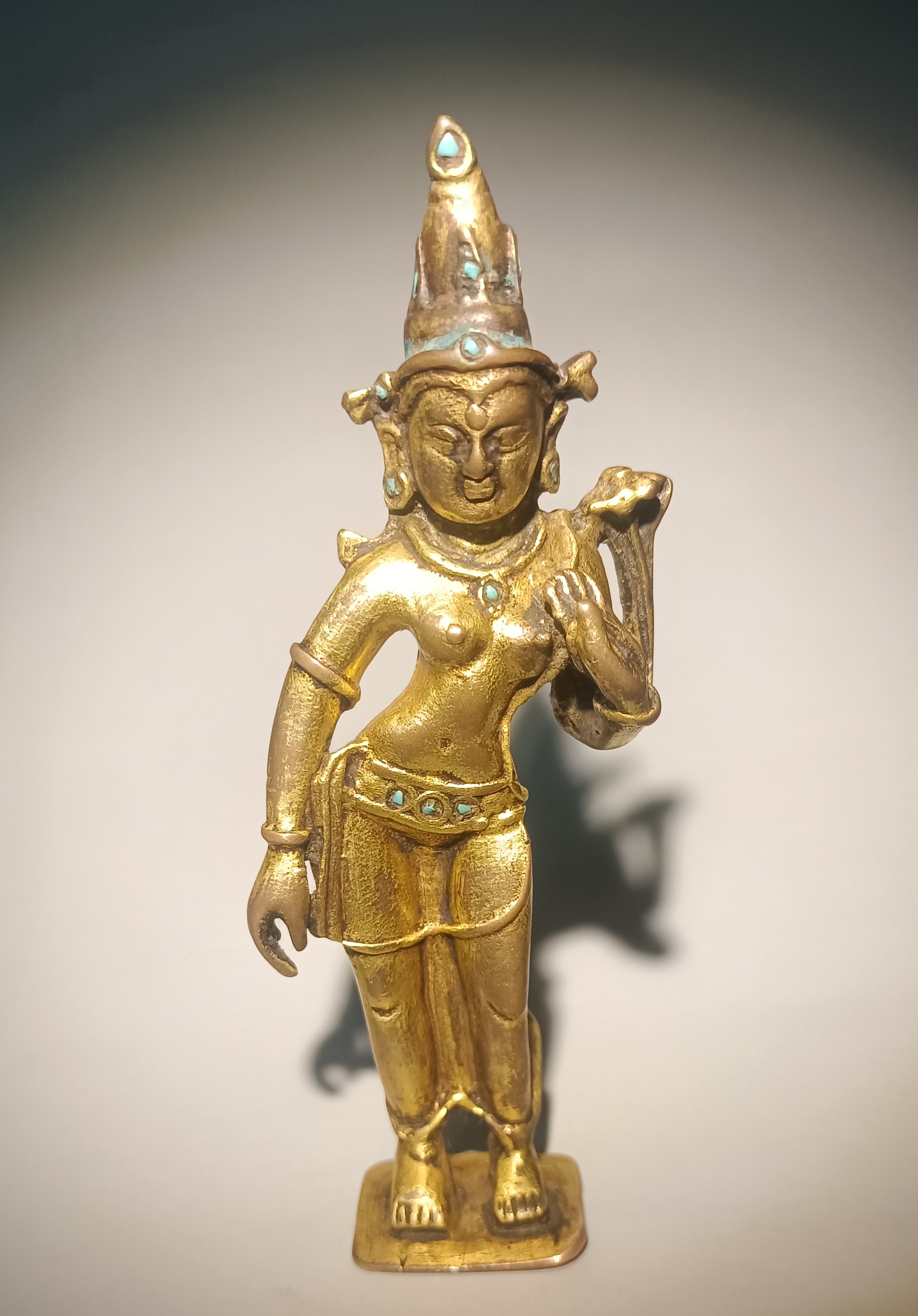 旧藏鎏金精美铜佛像