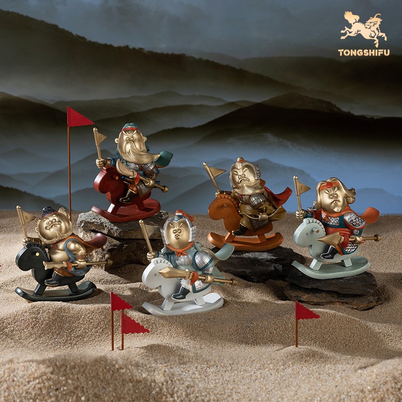 【孤品】铜师傅《萌版五虎上将》 铜摆件 铜工艺品礼品摆件（停产作品）