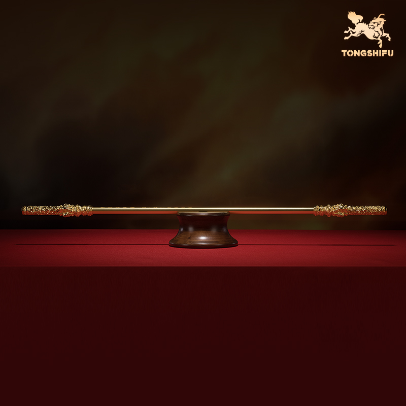 铜师傅《悟空之金箍棒（中号镀真金）》齐天大圣如意金箍棒创意铜摆件