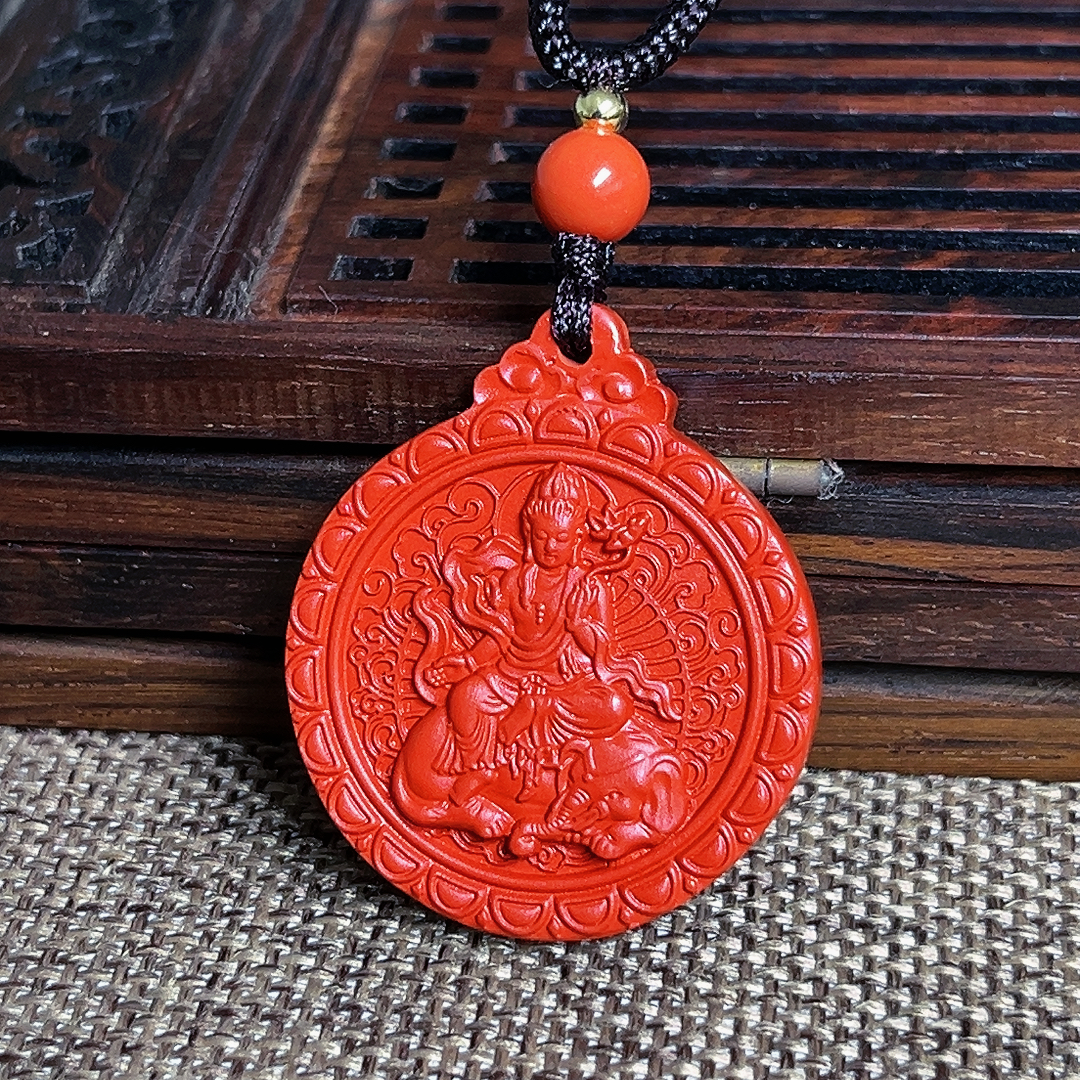 含辰砂工艺品高含量红砂生肖守护神吊坠男女款保真朱砂本命佛挂件