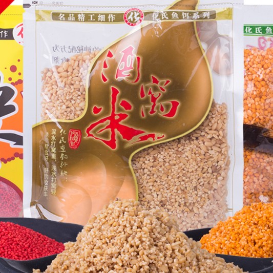 化氏鱼饵药酒米麝香米鱼饵酒米打窝米野钓红虫鲫鱼窝料黑坑打窝料