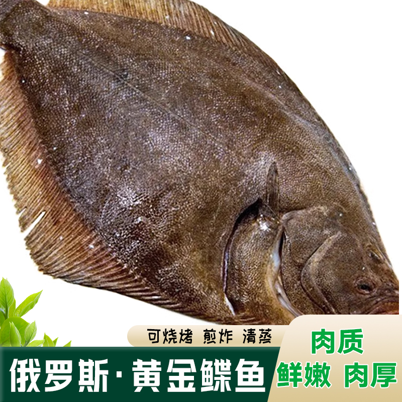 【丽莎小武甄选】俄罗斯整条黄金鲽鱼比目鱼多宝鱼冻鱼煎烤炸都适合