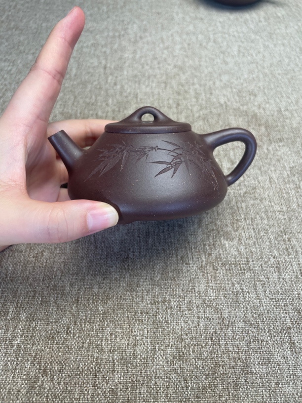 全手工紫泥子冶120CC紫砂壶 