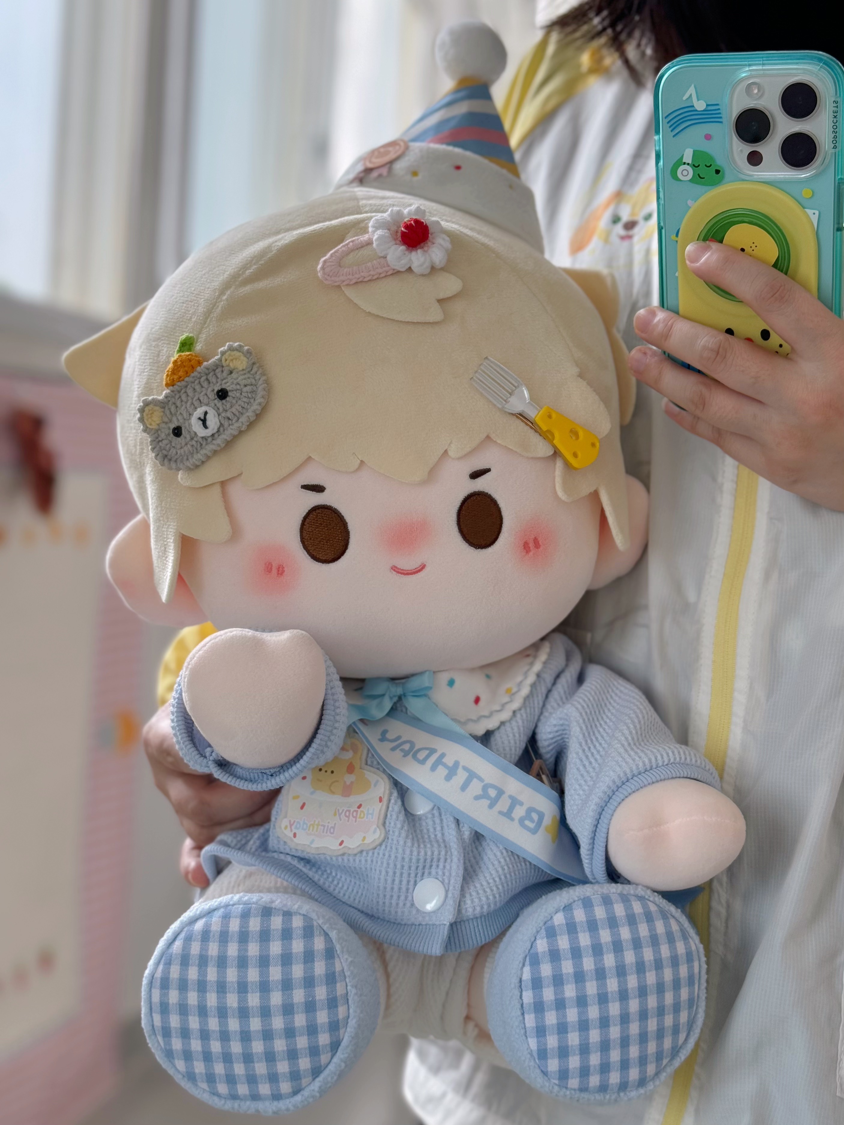 黄油乐享家黄油曲奇饼 鸡蛋饼 40cm坐体棉花娃娃无属性 坐姿 