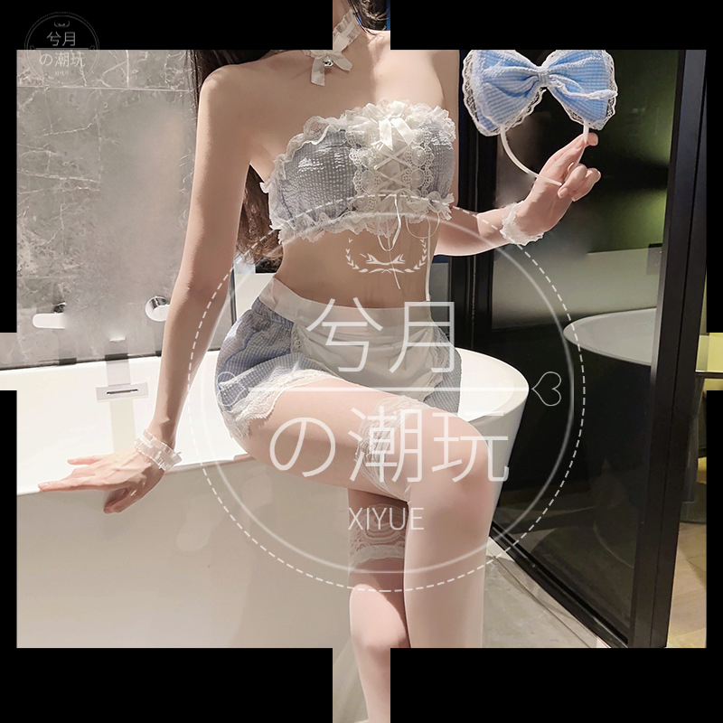 兮月【俏皮纯欲】日系纯欲学生可爱短裙学院风套装
