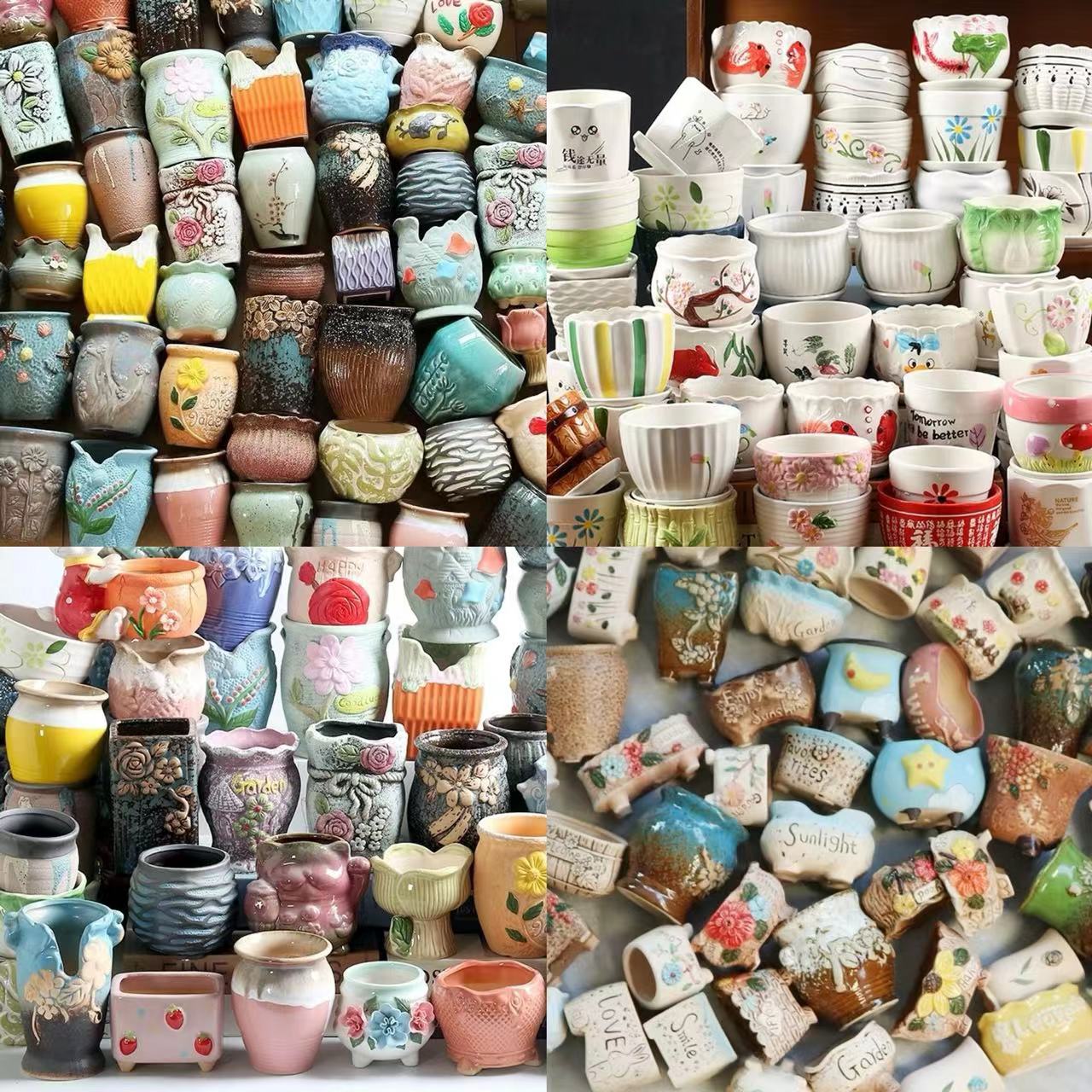 随机混发一个陶瓷花盆