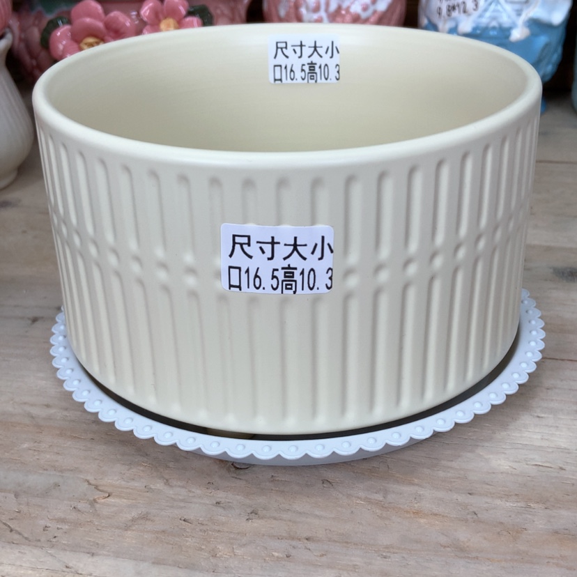 《直播间专享》陶瓷花盆简约北欧风轻奢兰花大口径多肉绿萝蝴蝶兰