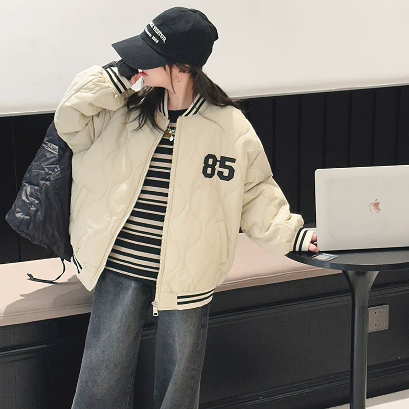 大麦佳棉服学生百搭保暖冬季宽松秋冬休闲ins女童韩版