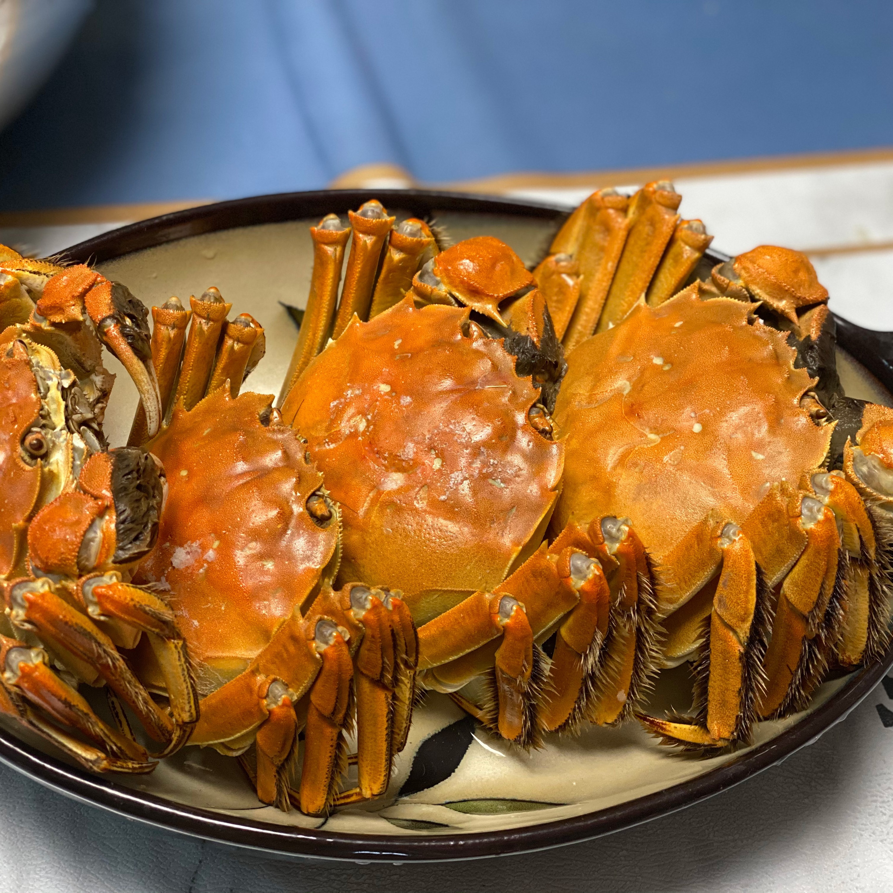 天津七里海河蟹 公蟹3.6-3.8两 母蟹2.8-3两 6只装 顺丰包邮