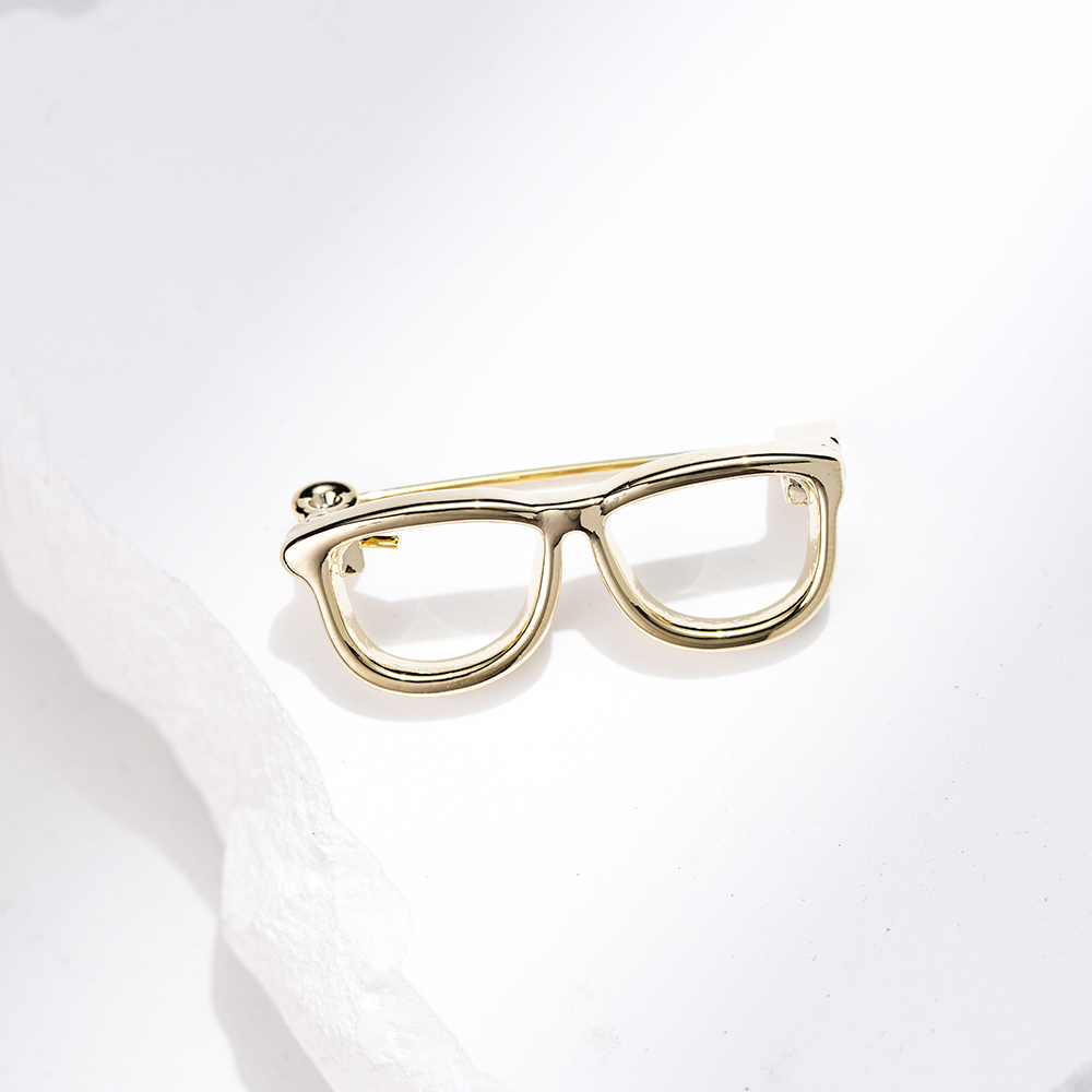 锌合金胸针 MN1283迷你时尚眼镜胸针