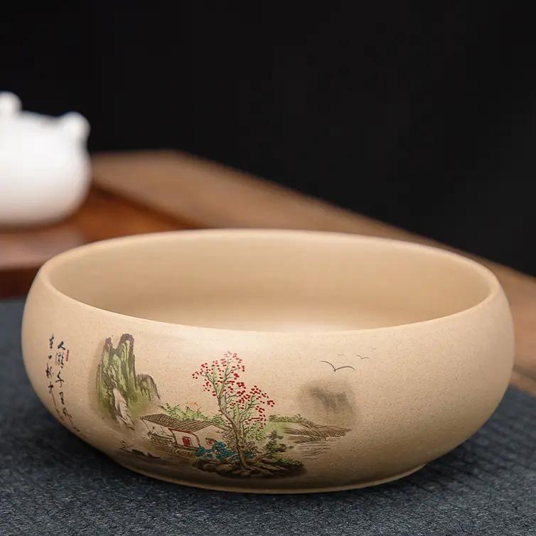 茶洗大号功夫茶具笔洗水盂水洗茶渣缸茶杯收纳陶瓷水培茶盆国风66