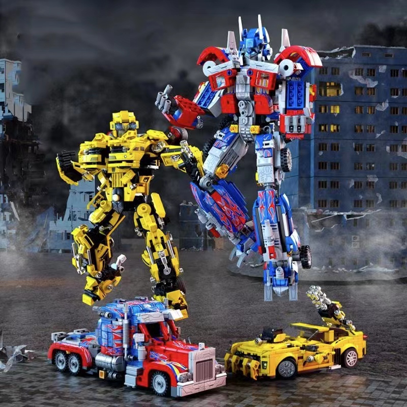 【贵贵专属】变形机甲机械大黄蜂2变造型机器人积木玩具