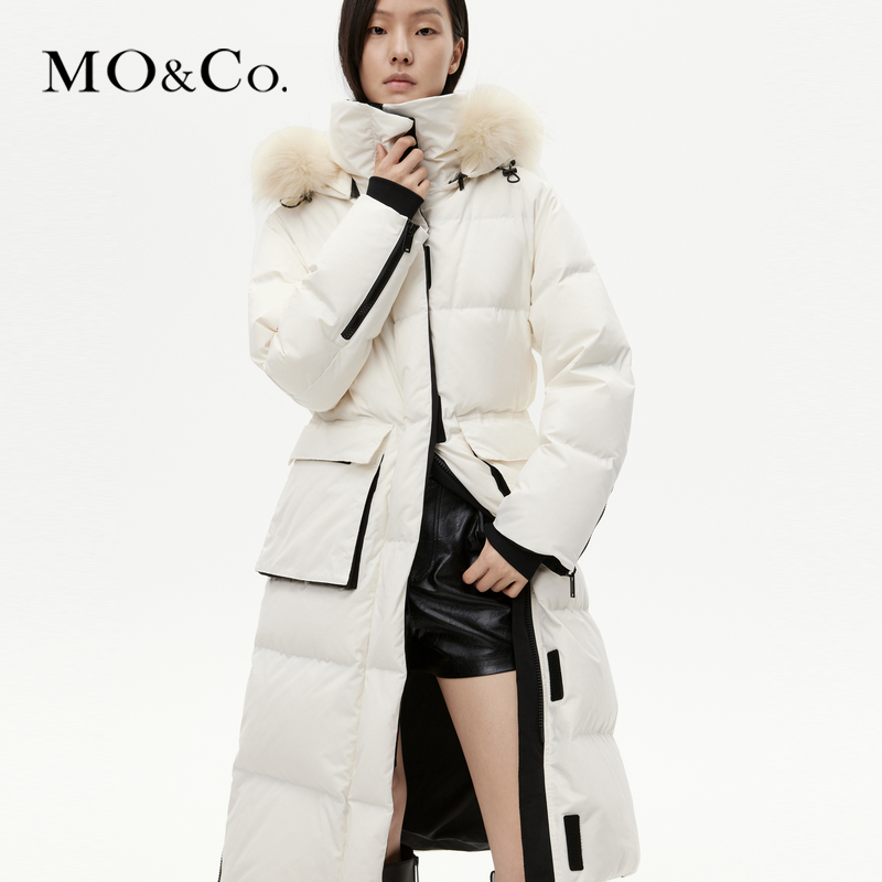 【赵老板专属】【90%鸭绒×防水防污】MOCO冬长款连帽羽绒服MBC4EIN013