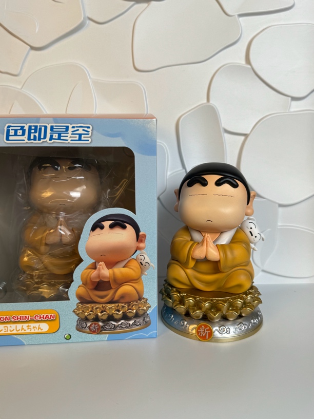 18CM双手合十如意小新，GK小新，蜡笔小新摆件，蜡笔小新手办