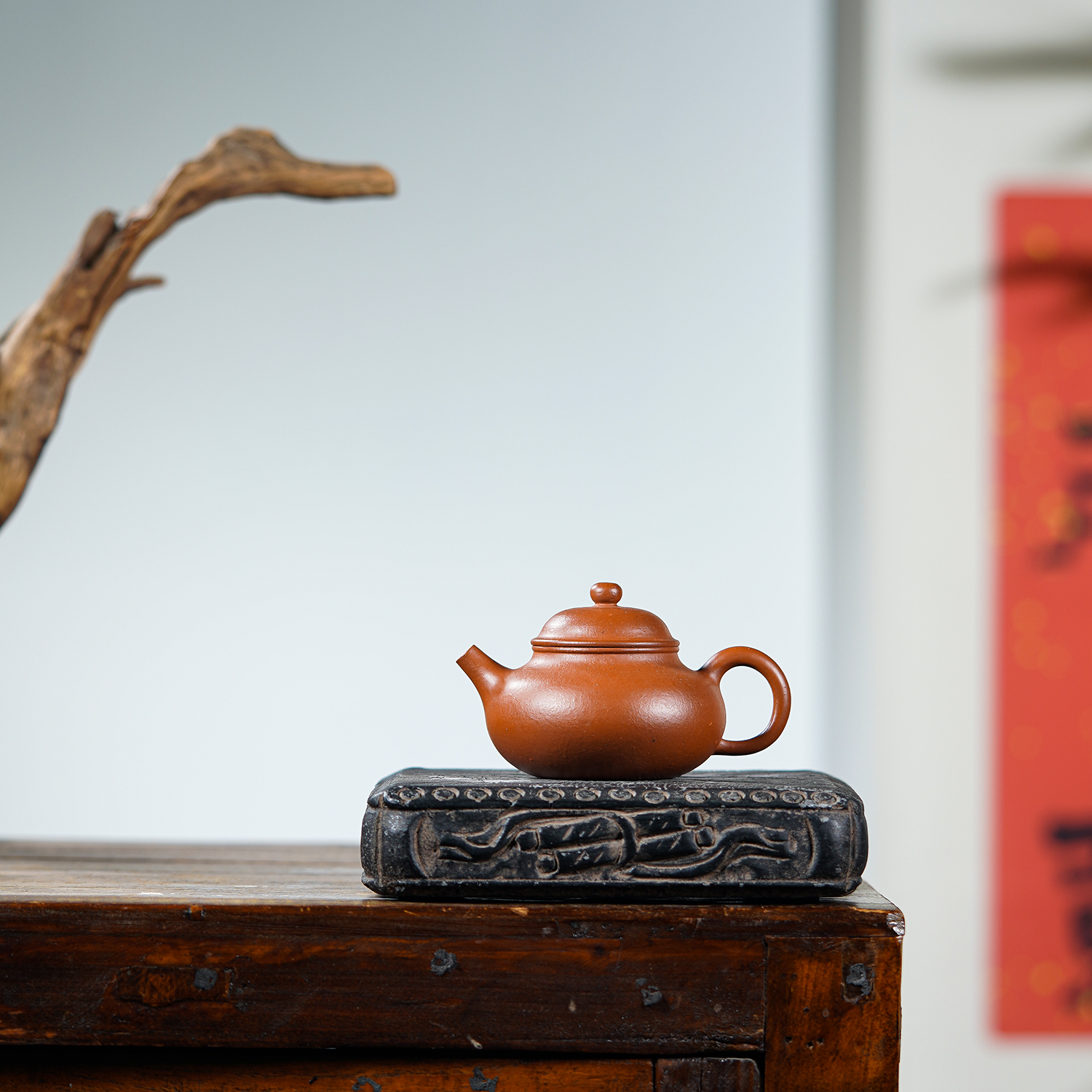 原矿0添加 生砂朱泥  原矿紫砂壶 朱泥小品 非遗全手工制作