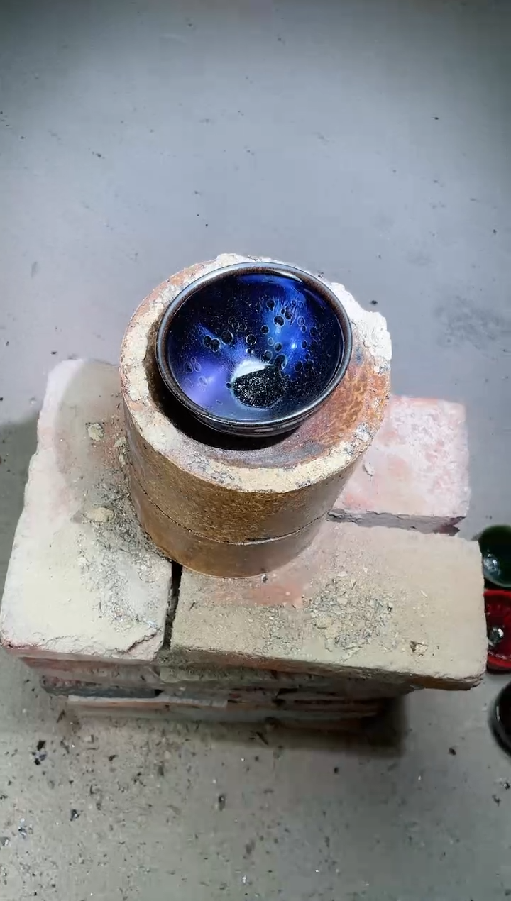 【闪购商品】瓷茶盏蓝光曜变（配礼盒 配证书）