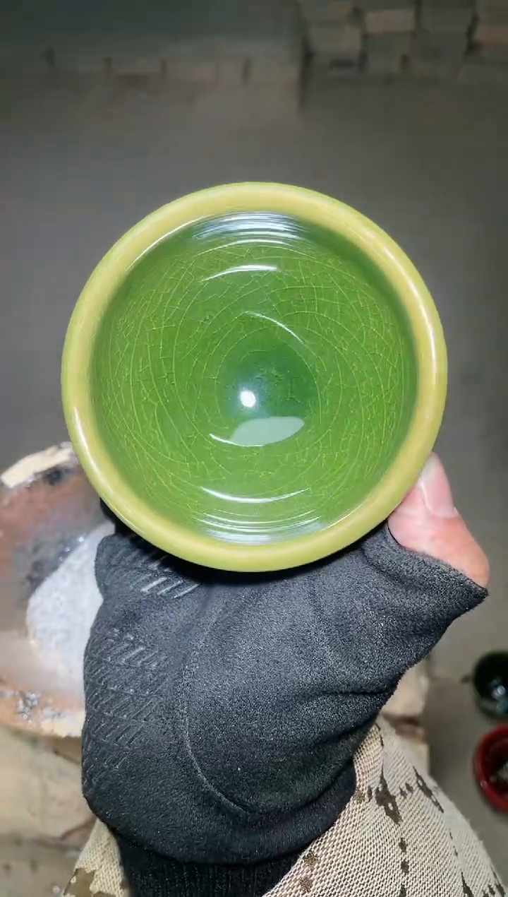 【闪购商品】瓷茶盏将军绿玉子（配礼盒 配证书）