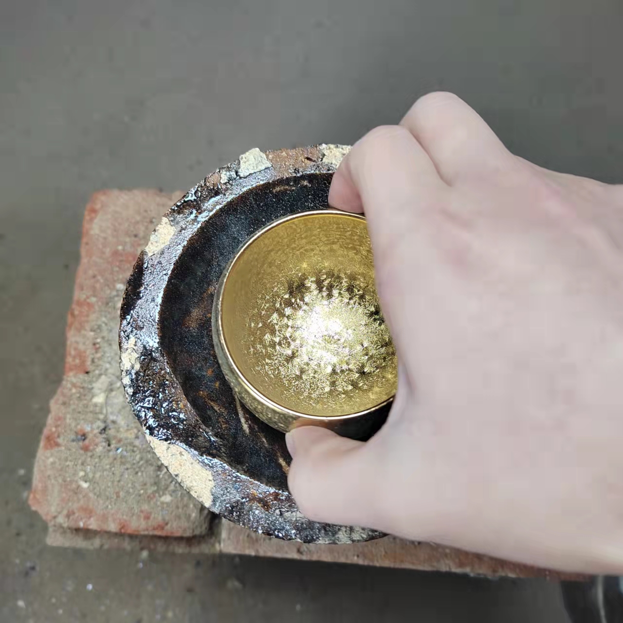 【闪购商品】  瓷茶盏  金钻（配礼盒 配证书）