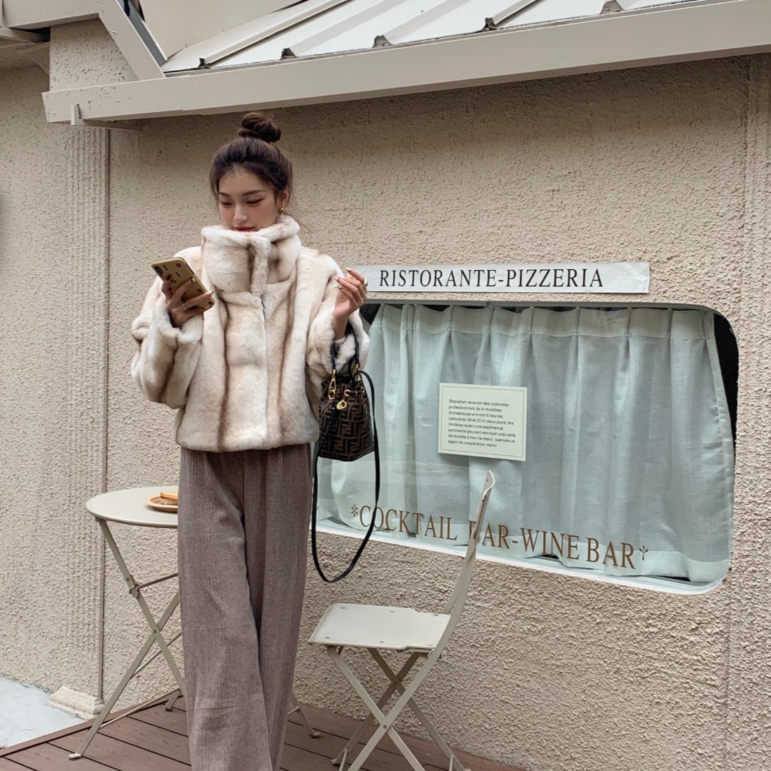 SourceWithU 三色坑条针织裤女高腰宽松垂感阔腿拖地裤直筒裤子