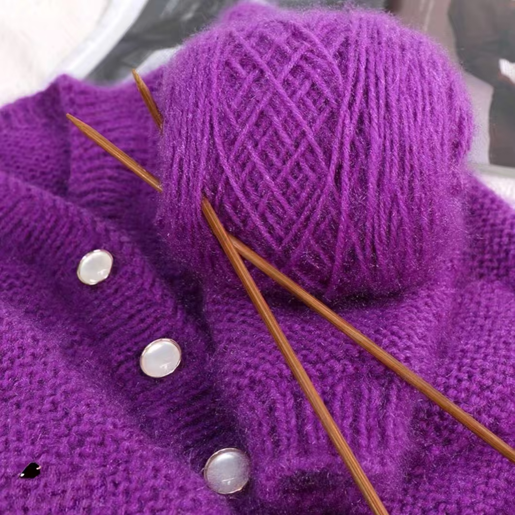 纯色星空羊毛混纺凤羽羊毛线