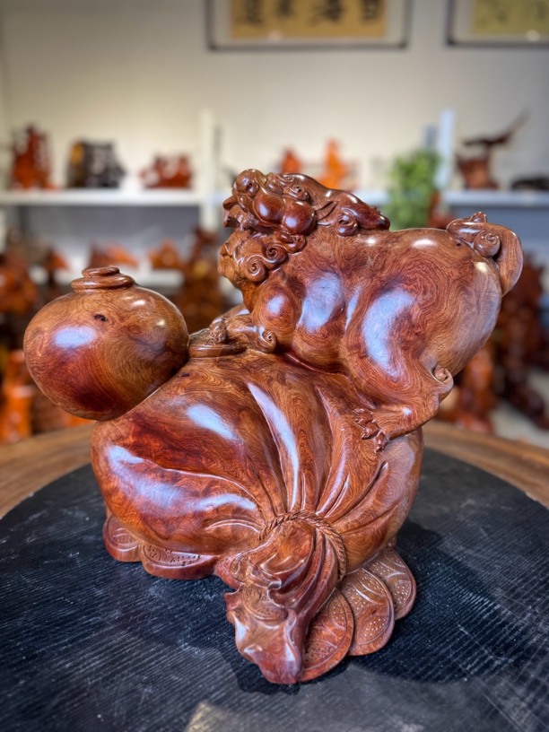 缅花貔貅造型摆件摆件创意家居装饰品