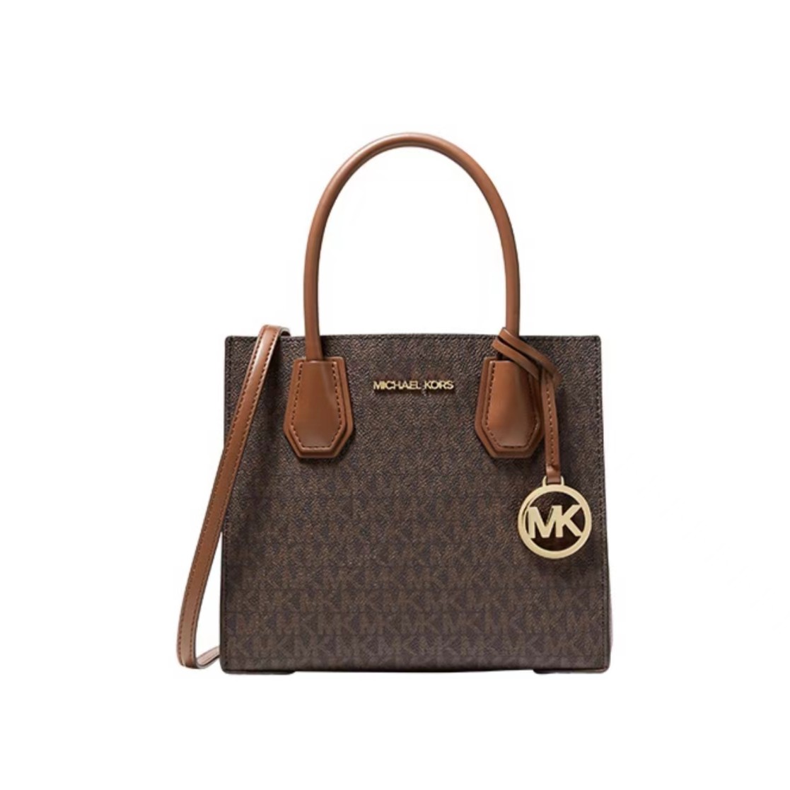Michael Kors迈克高仕 MK MERCER 棕老花中号斜挎包琴谱22*20*11