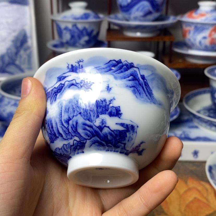 【闪购商品】陶瓷青花薛*三
