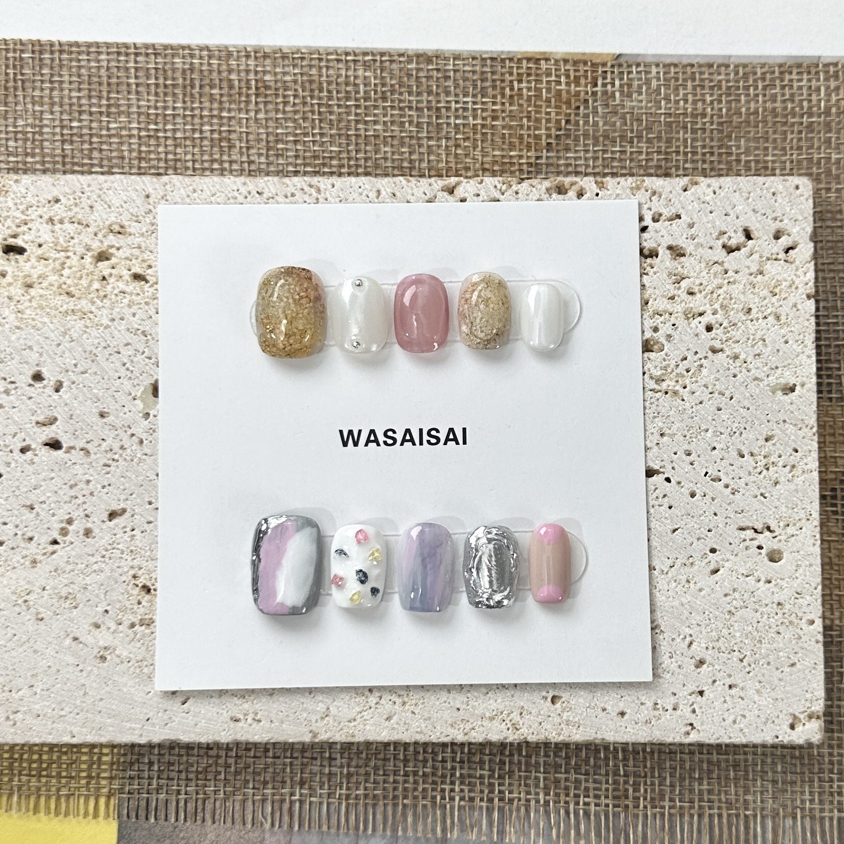 【韩系晕染】现货 哇噻噻轻奢纯手工美甲高级气质定制穿戴甲显白