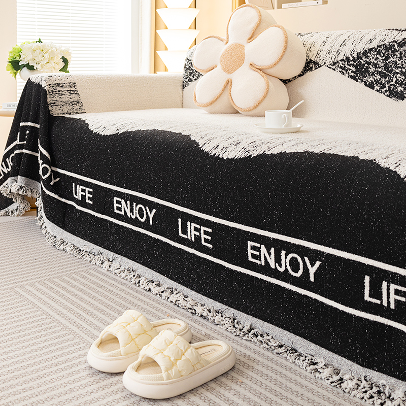 冬季加厚舒棉绒沙发盖布高级全盖盖巾沙发套罩秋冬全包万能座垫毯