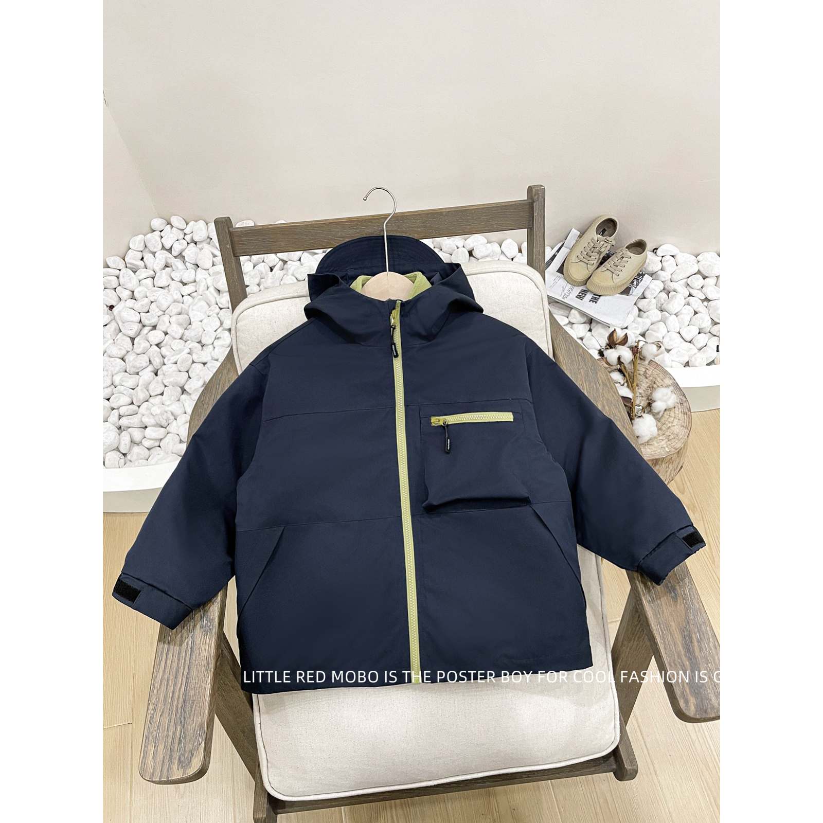 【现现】亲子款童装中大儿童男三合一外套2025冬装新款潮MMY841319