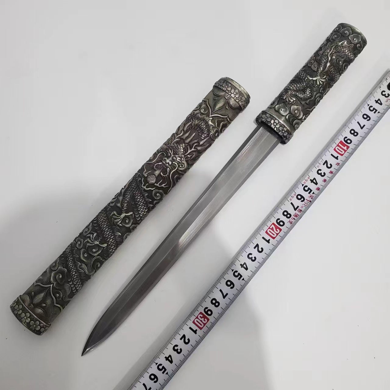 [九剑堂]云龙短剑龙泉宝剑刀剑直播工艺品摆件收藏未开刃