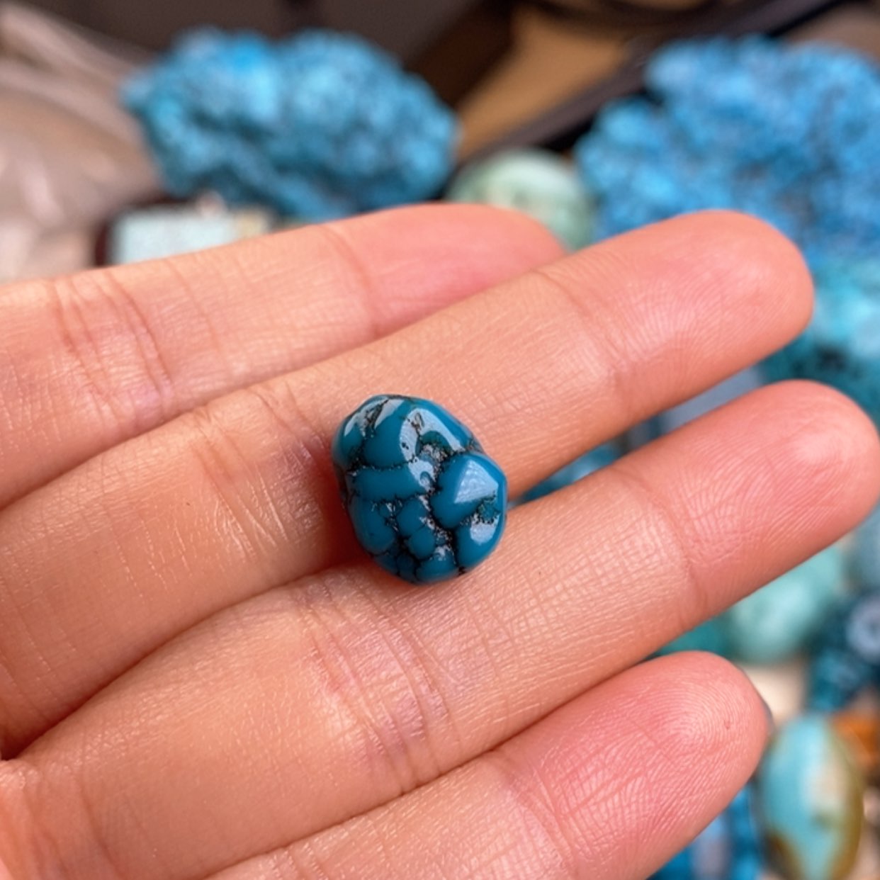 【闪购商品】绿松石珠宝半成品未镶嵌我****y