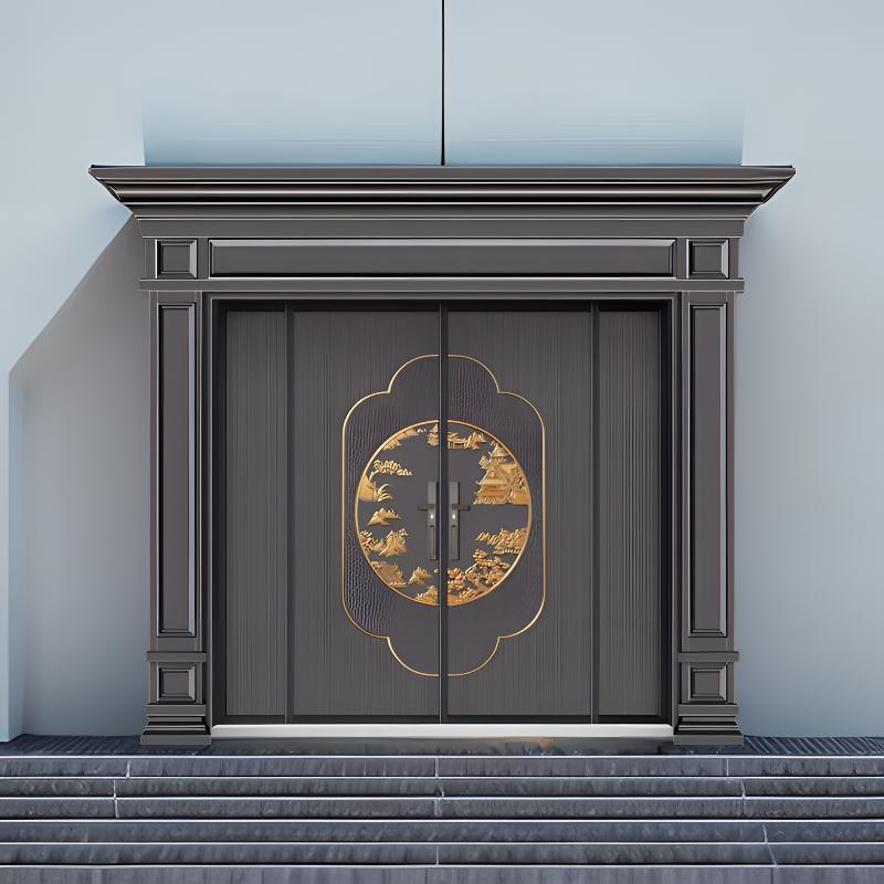 农村自建房入户别墅进户大门工厂直销农村大门款式别墅入户大门