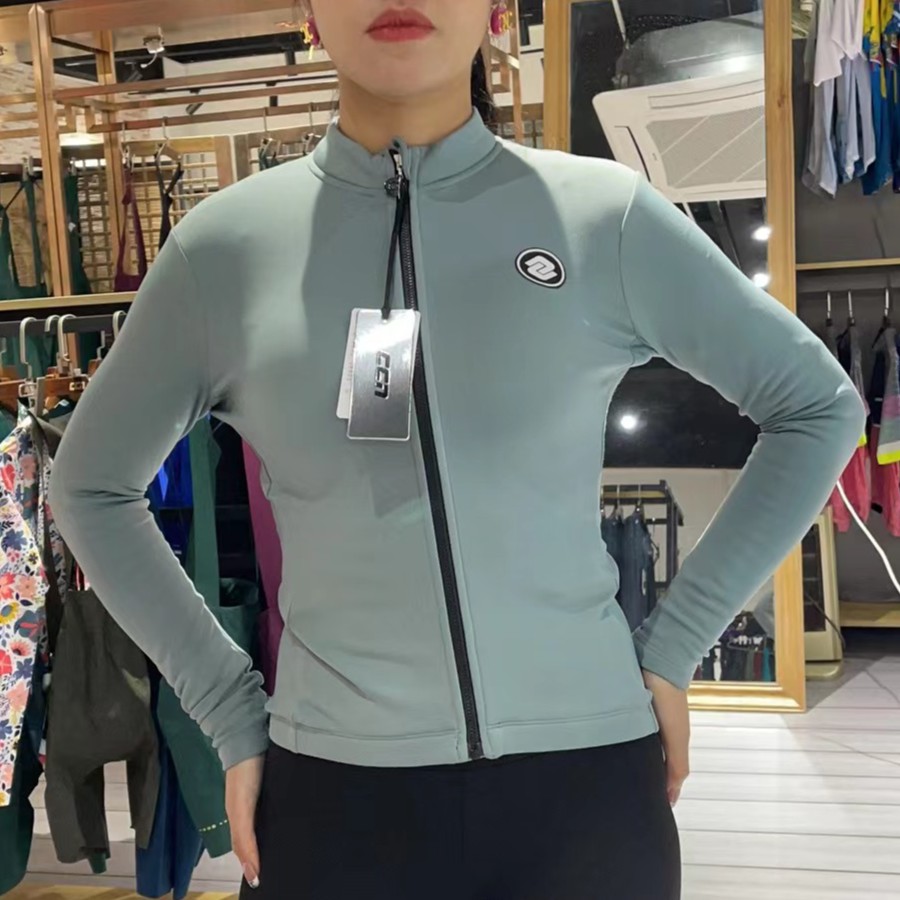 CCN抓绒保暖长袖骑行服秋冬季户外运动自行车防风拉链上衣全天候