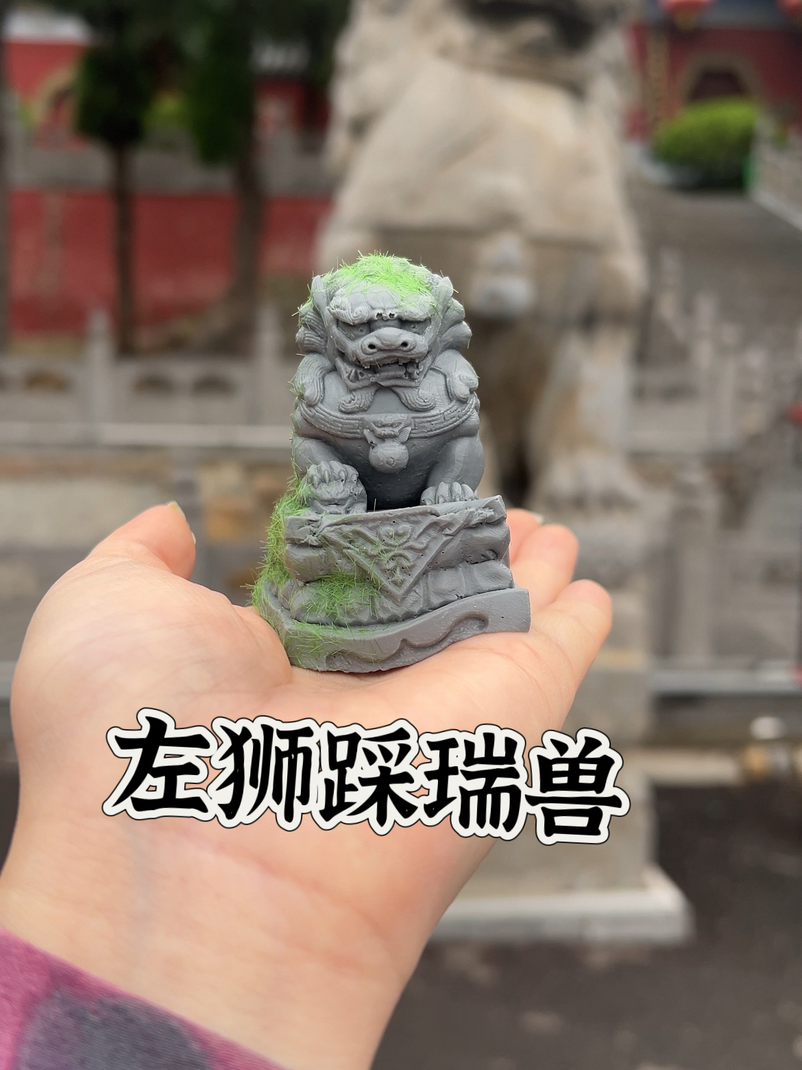 捏捏乐青苔石狮子很开门定制联系