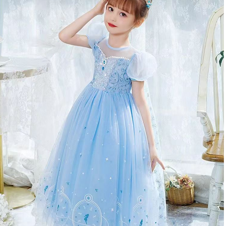 新款洋气洛丽塔公主裙59（听号下单)儿童连衣裙潮款夏装吊带裙子