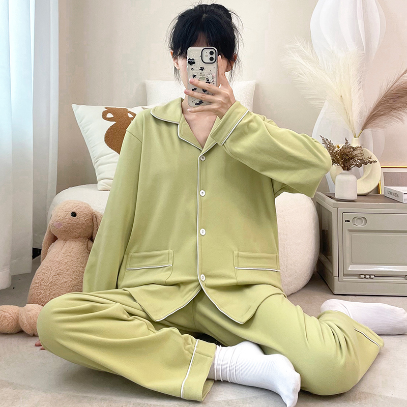 德绒睡衣女大码300斤加肥加大秋冬新款长袖纯色简约家居服套装
