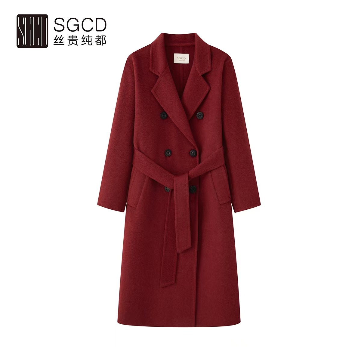 【 玫瑰的故事】天然自带玫瑰花香高定经典801双面玫瑰驼绒大衣Y