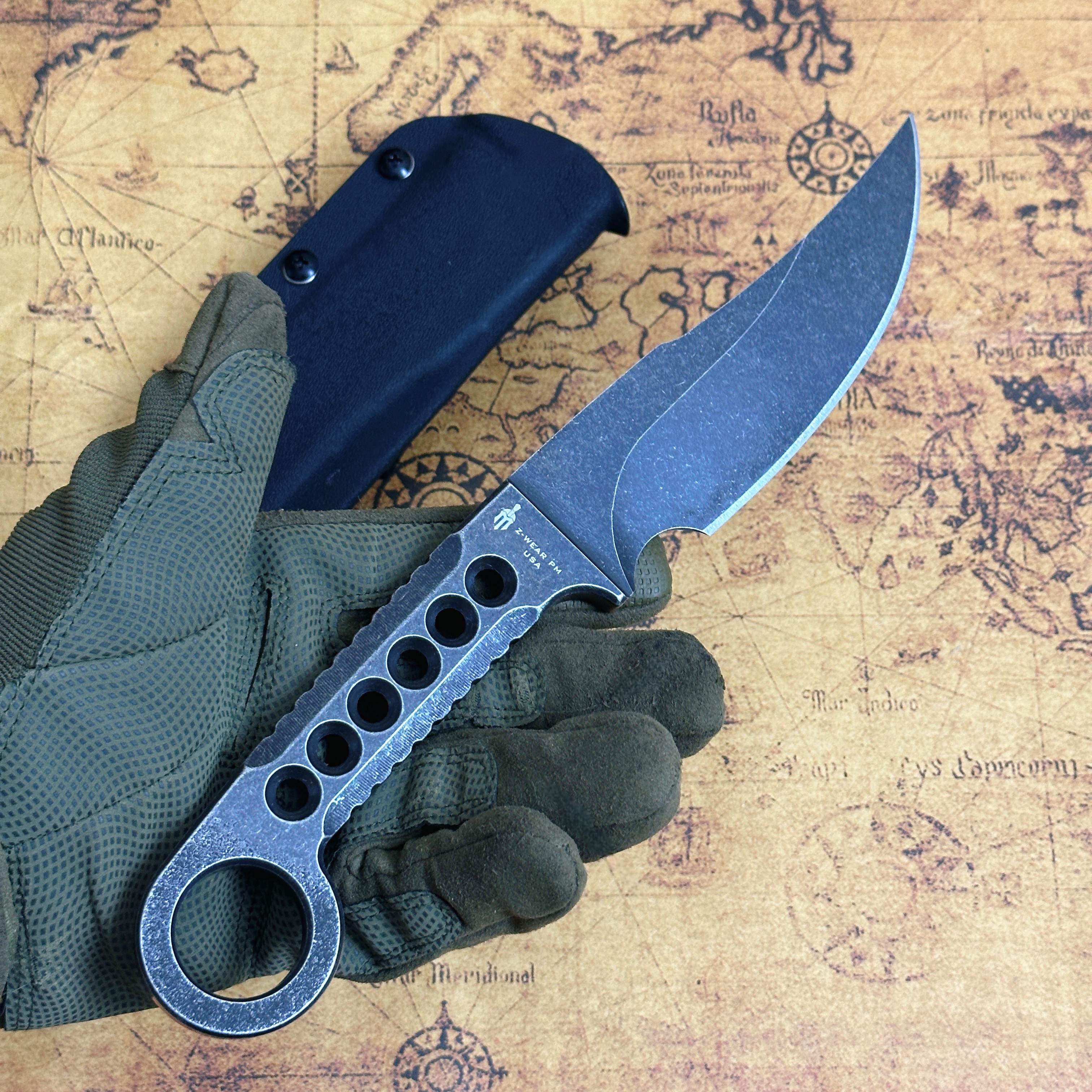 【Miller Z1】亚特兰大刀展昙花一现 户外刀撬棍个性镂空手柄