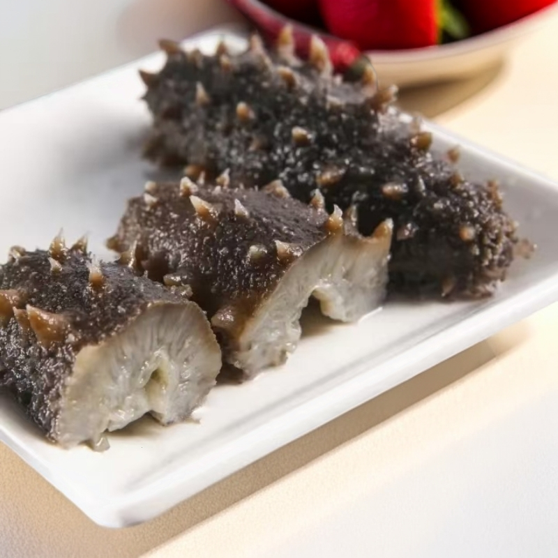 即食海参青岛营养50~60只左右 带两只试吃（活参加工  顺丰包邮）