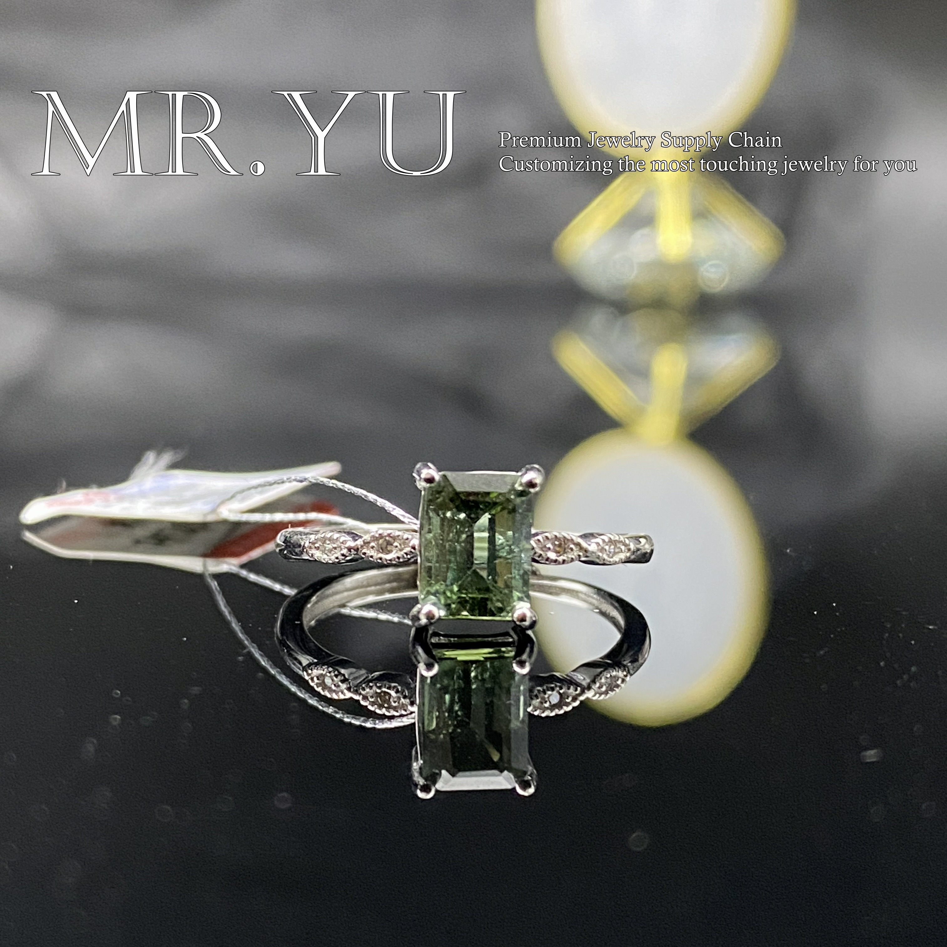 天然碧玺s925银戒指精致经典时尚气质精美日常百搭开口戒指bx206