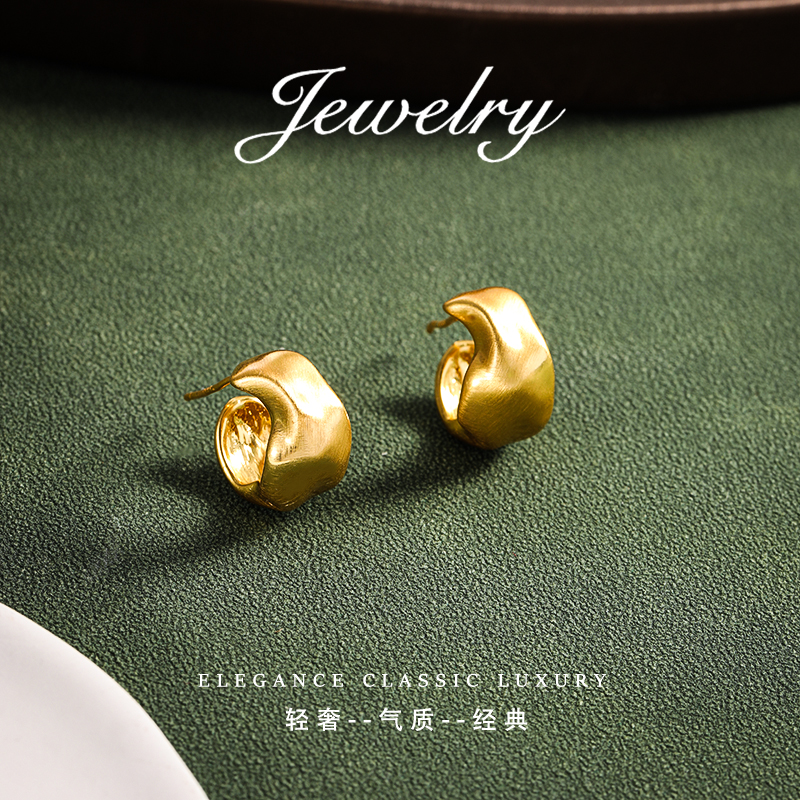 欧阳琴 合金合成锆石耳饰 【琴愿为你】时尚耳坠高端女耳饰YE1906