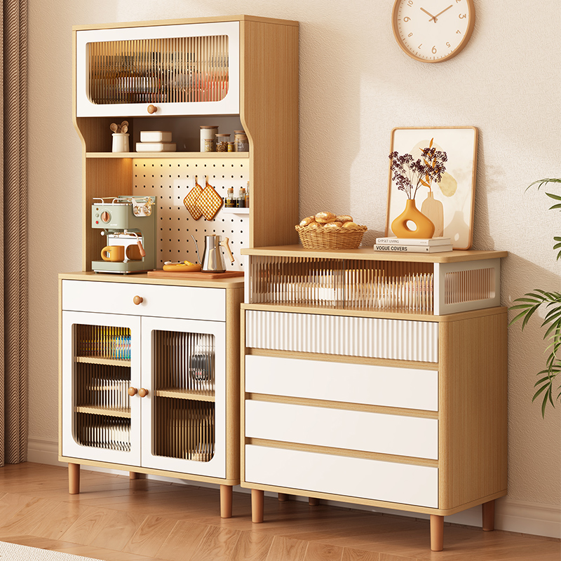 落地餐边柜一体组合茶水柜储物简约现代家用餐厅酒柜靠墙客厅收纳