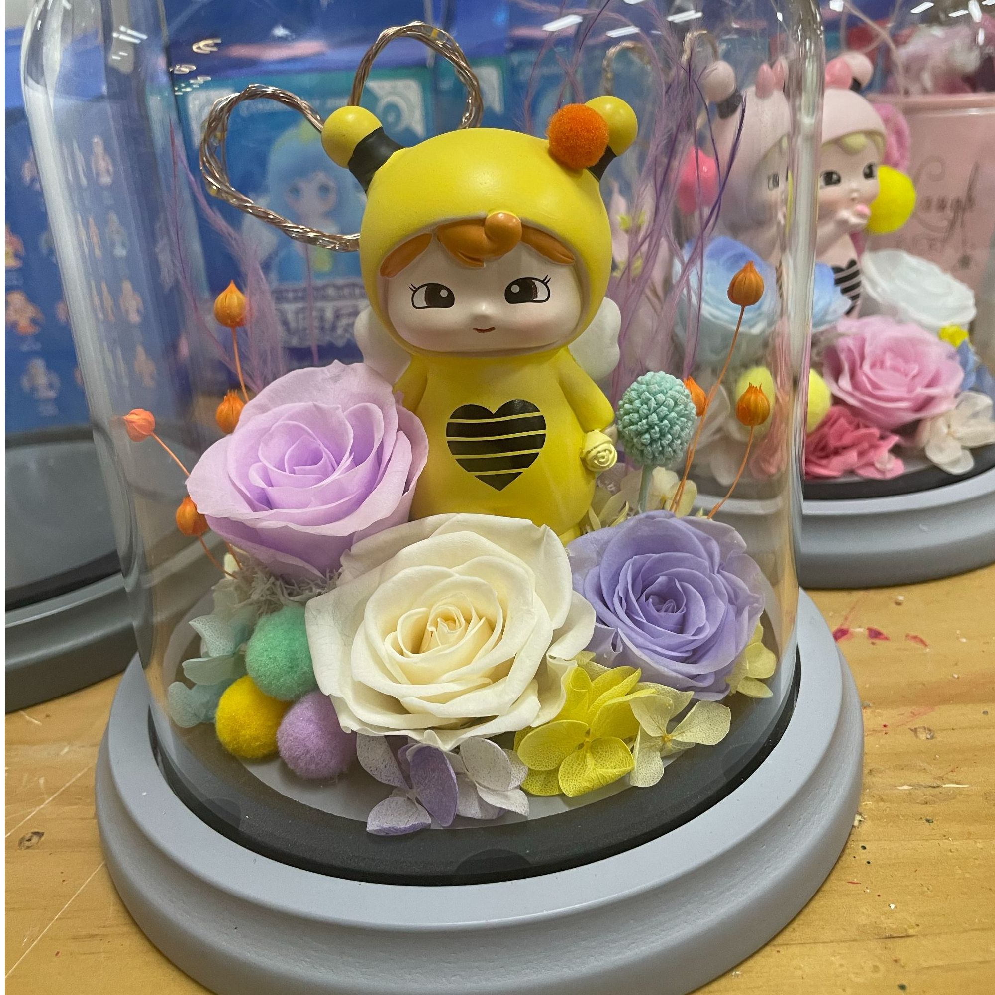 那些花儿【闺蜜摆件】鲜花永生花玻璃罩玫瑰送闺蜜送朋友送同事礼物