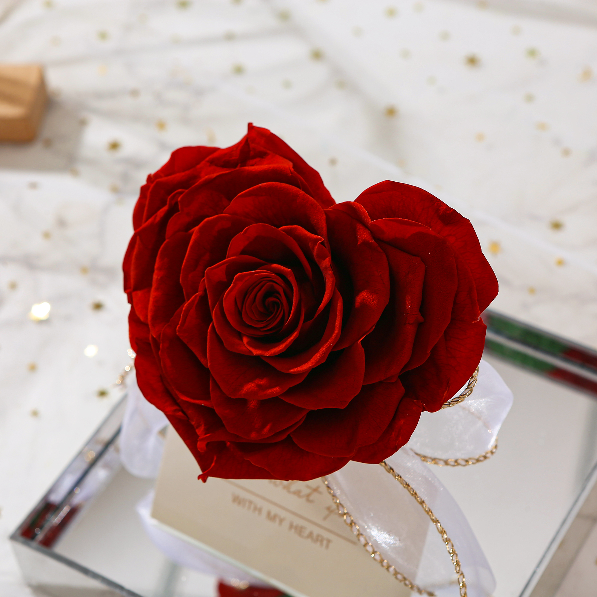 那些花儿【唯爱】鲜花永生花玫瑰亚克力摆件情人节送女友表白生日礼