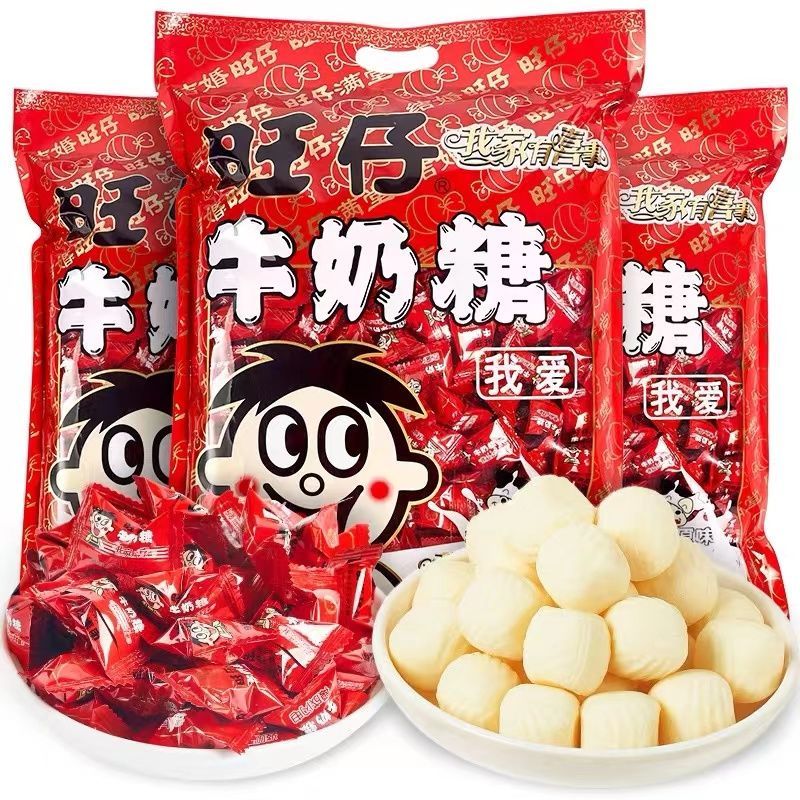 旺旺仔牛奶糖结婚礼喜糖散装批发软糖事高端糖果散装过年品质零食