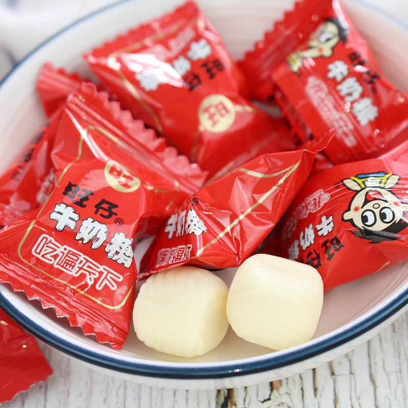 旺旺糖果旺仔牛奶糖喜糖零食满月婚礼婚庆原味休闲儿童软糖伴手礼