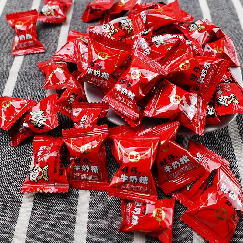 208g318g旺旺旺仔牛奶糖喜庆婚宴喜糖软糖果儿童零食